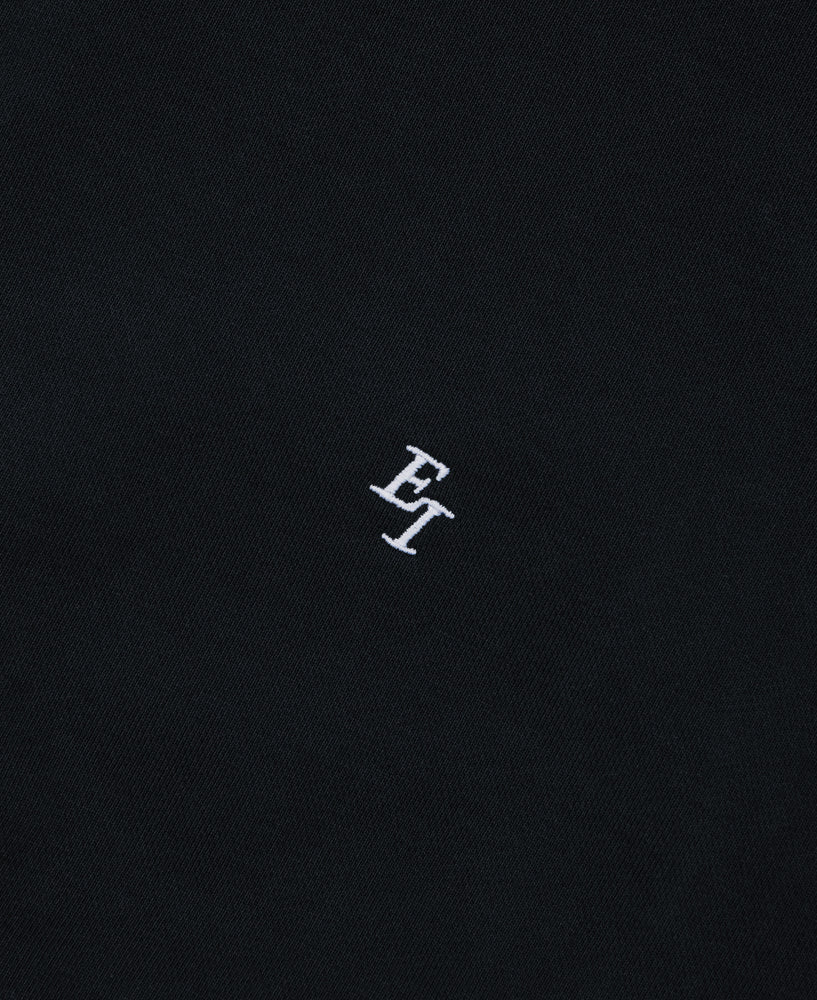 EI Monogram Fleece Cutoff Crewneck - Black