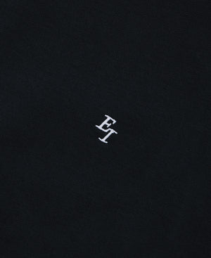 EI Monogram Fleece Cutoff Crewneck - Black