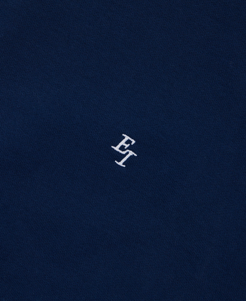 EI Monogram Fleece Cutoff Crewneck - Navy