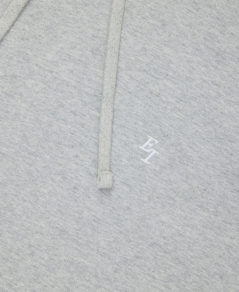 EI Monogram Fleece Hoodie - Heather Grey