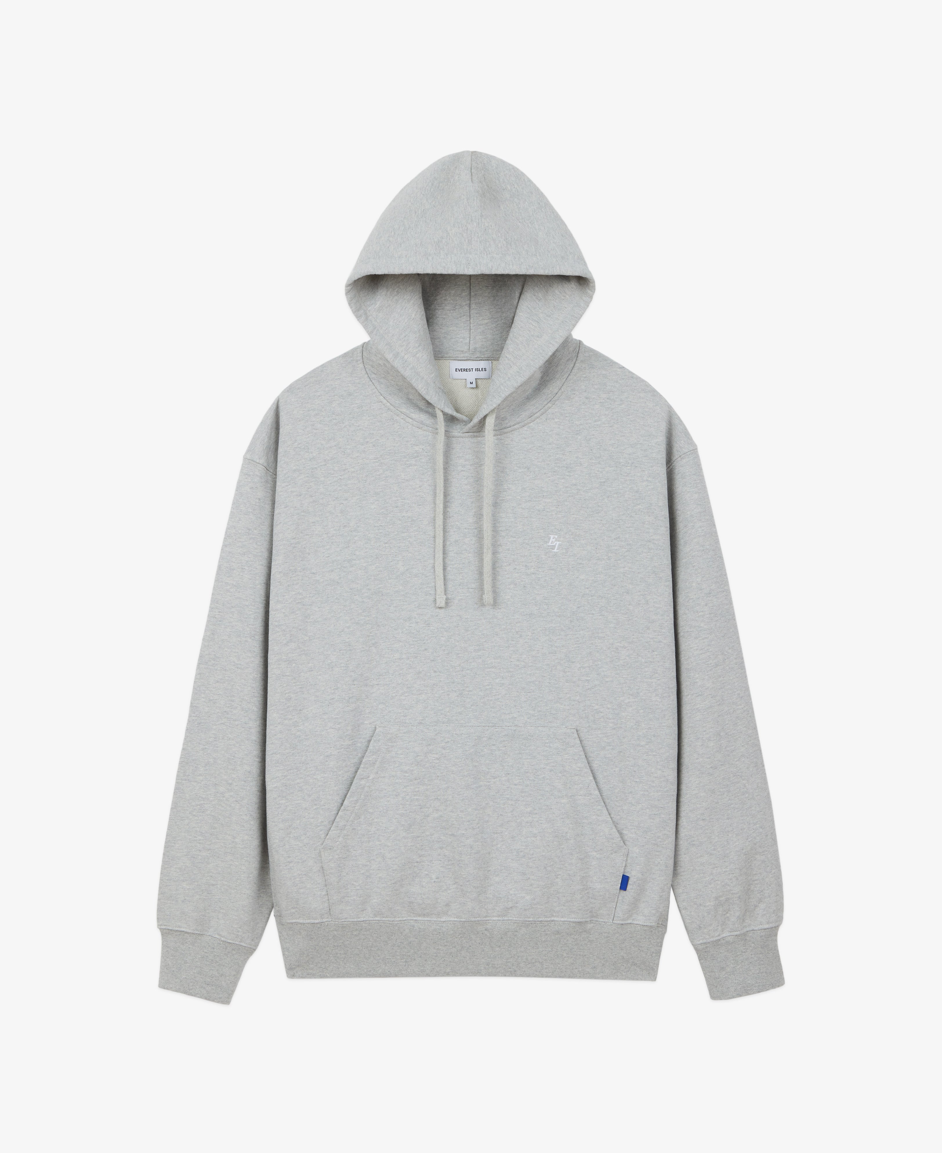 EI Monogram Fleece Hoodie - Heather Grey