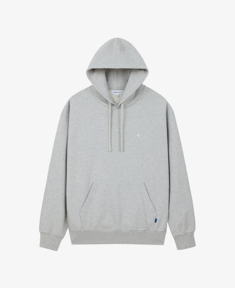 EI Monogram Fleece Hoodie - Heather Grey