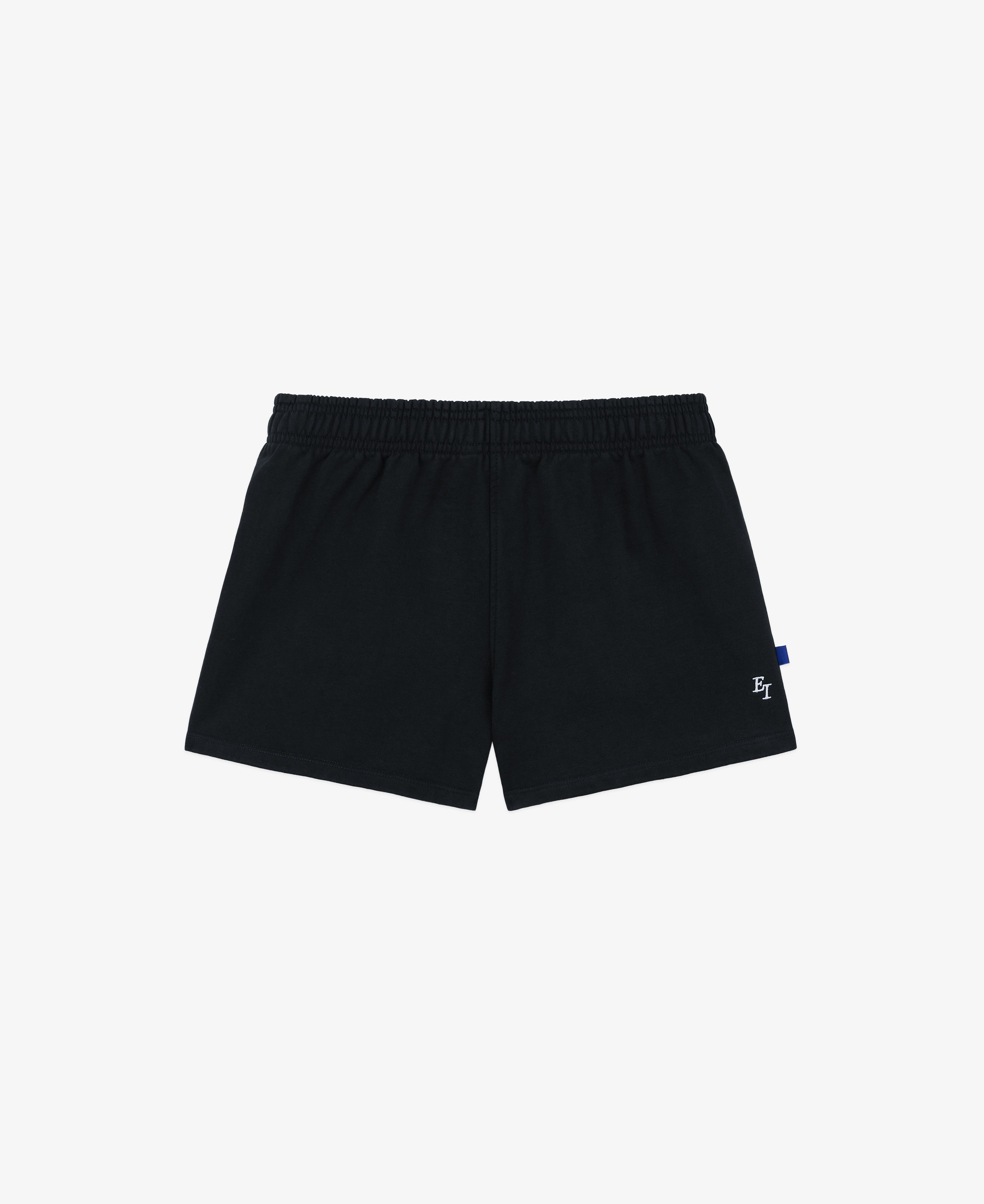 EI Monogram Fleece Soccer Short - Black