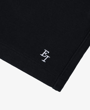 EI Monogram Fleece Sweatshort - Black