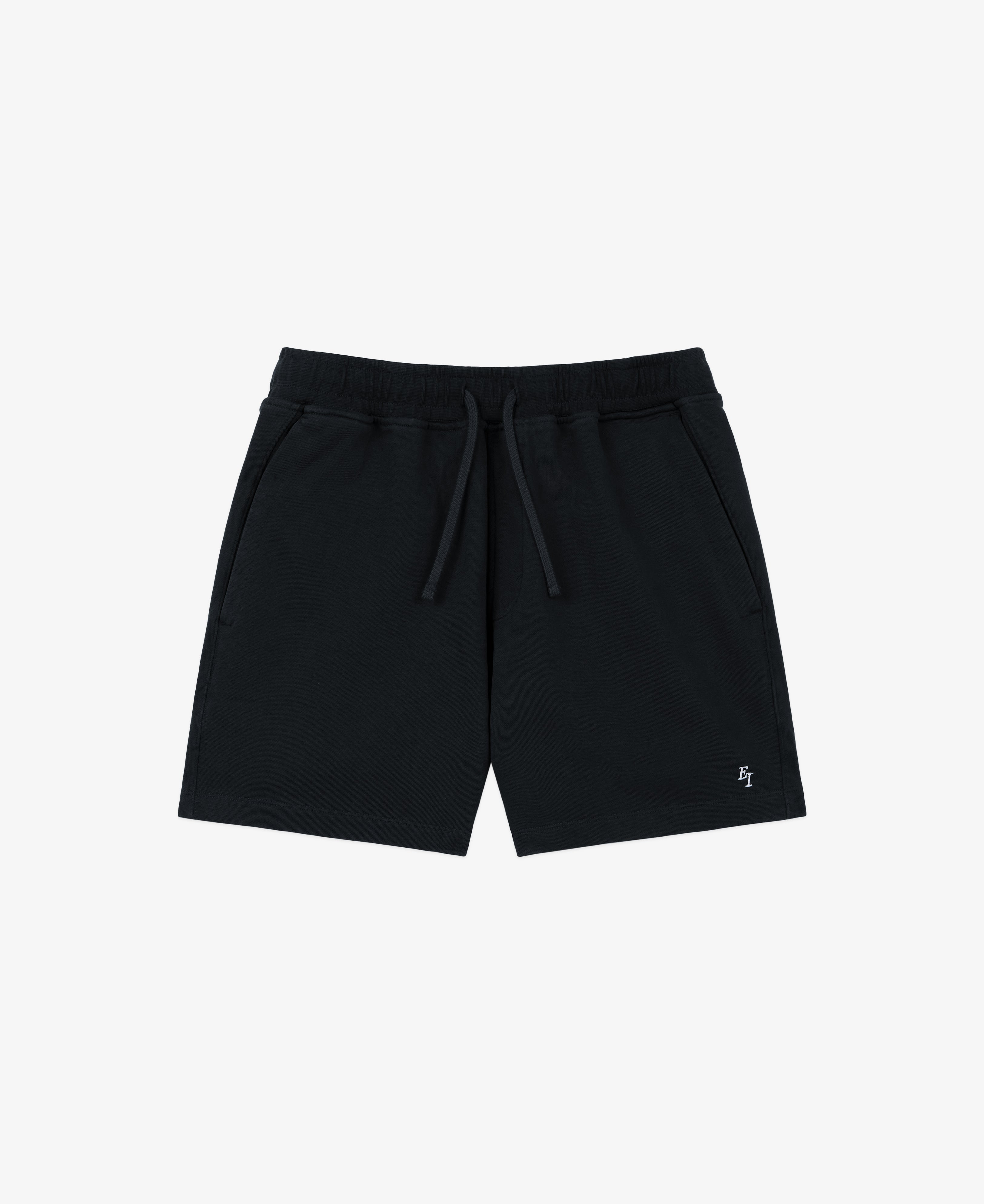 EI Monogram Fleece Sweatshort - Black