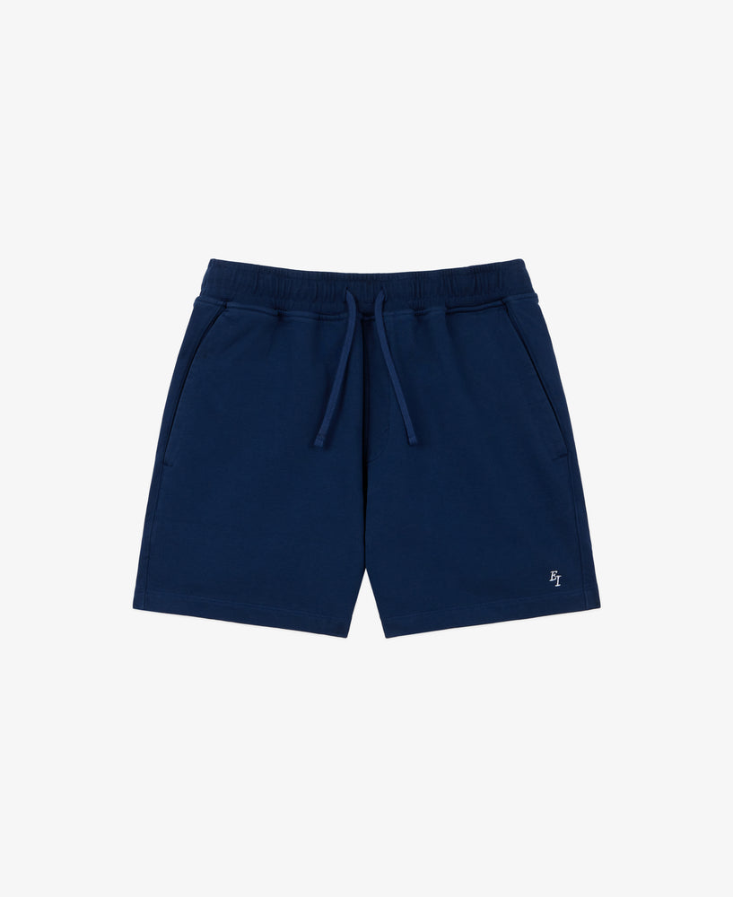 EI Monogram Fleece Sweatshort - Navy